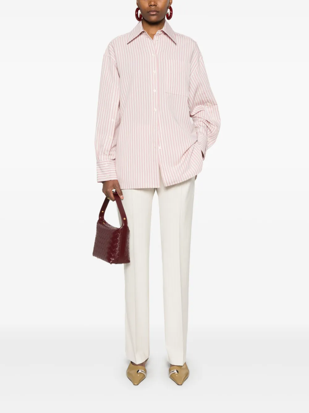 Manuel Ritz Gestreept blouse - Roze