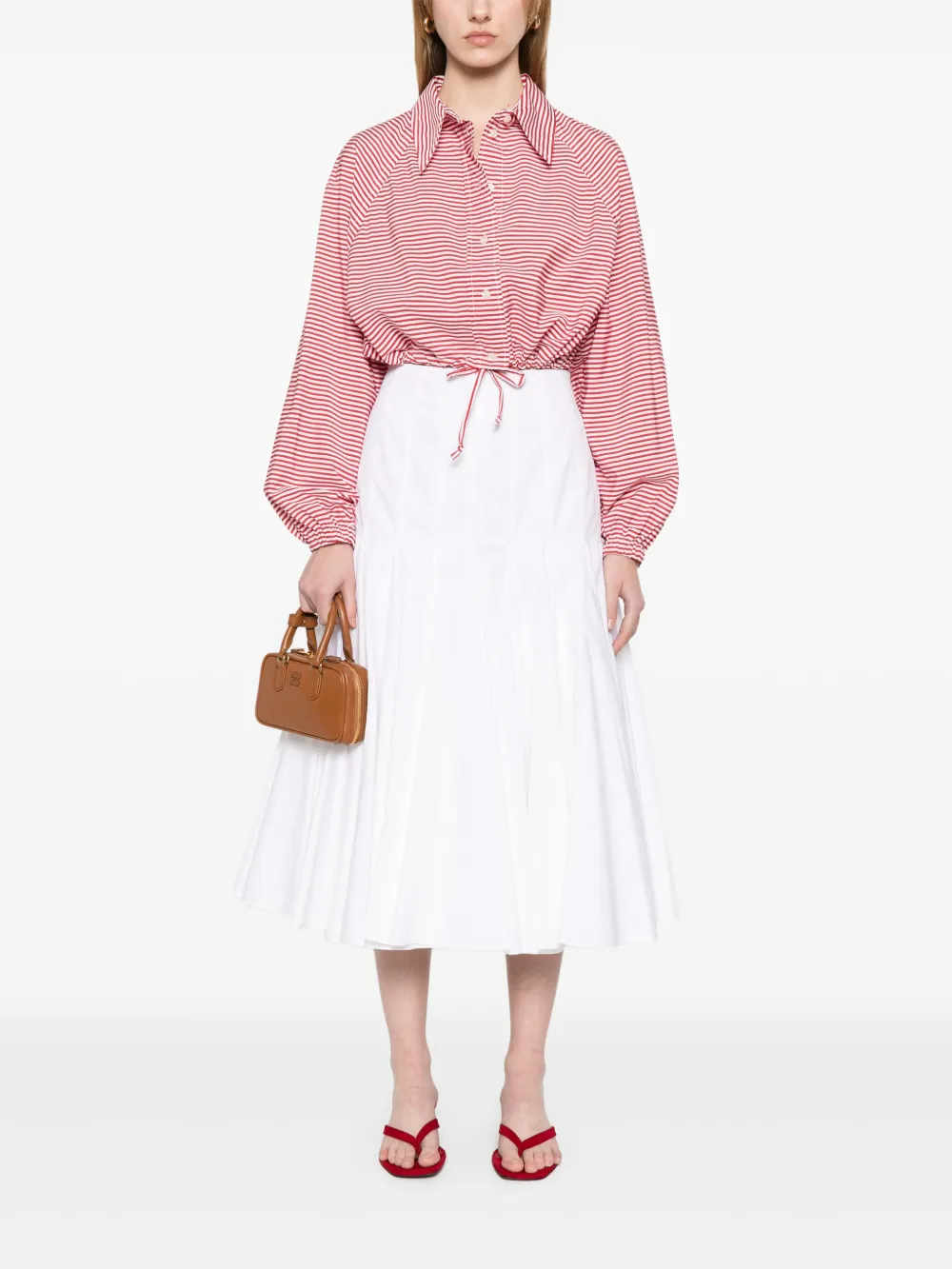 Manuel Ritz Gestreept blouse - Rood