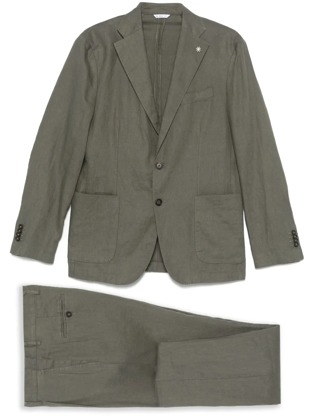 linen single-breasted suit