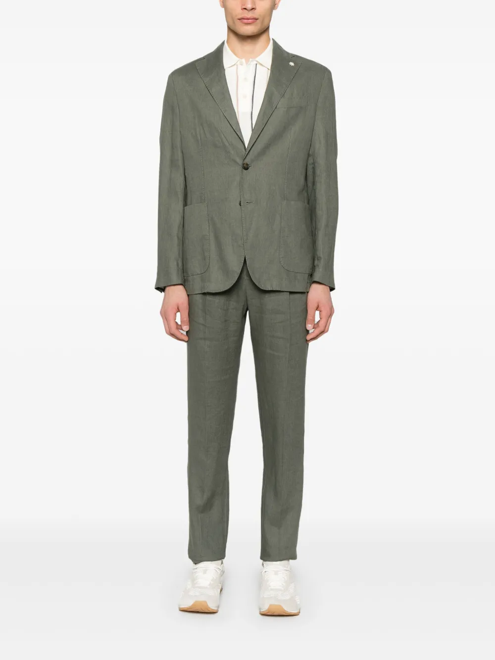 Manuel Ritz linen single-breasted suit | Single Breasted Suits | Image 2