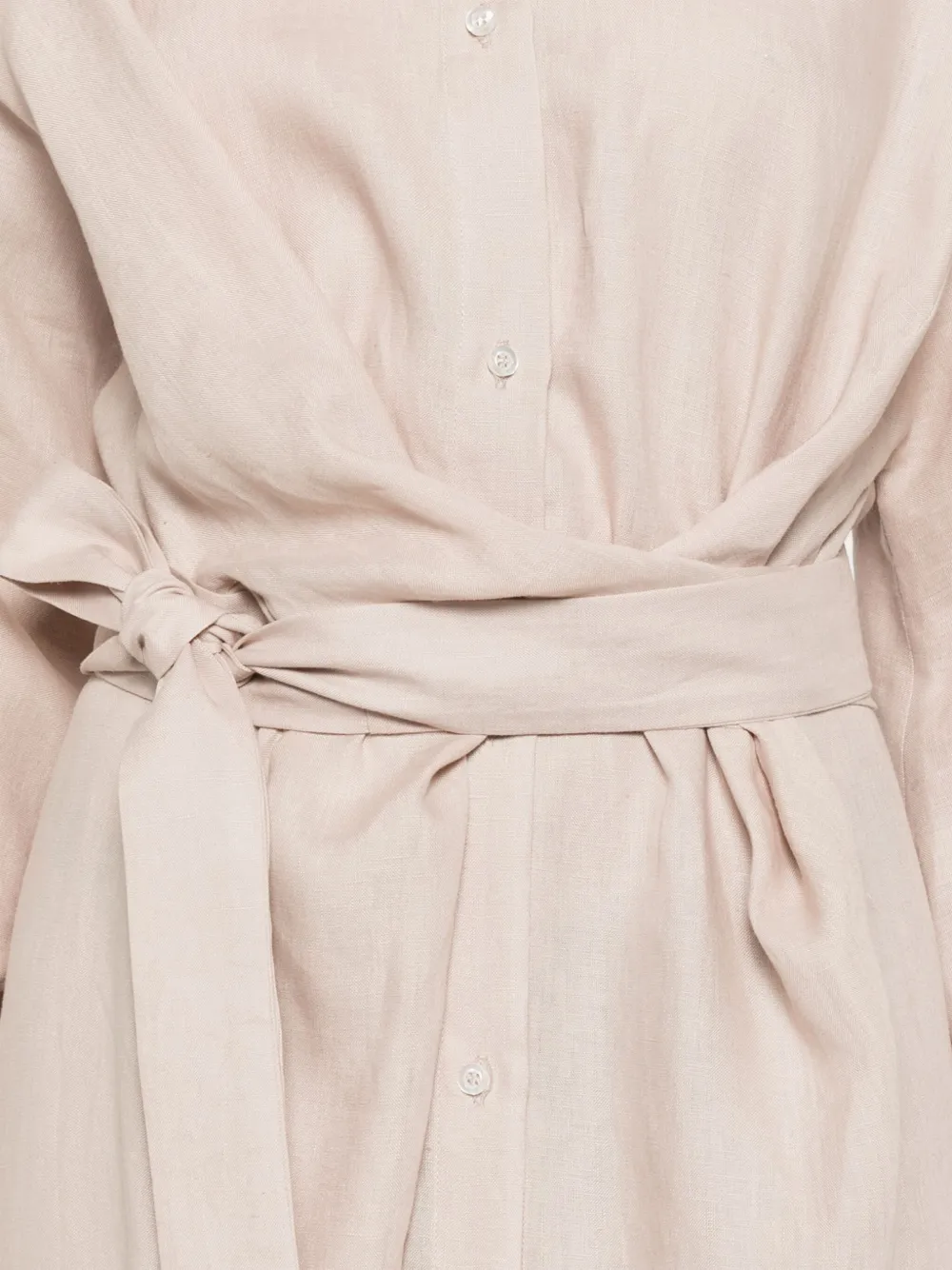 MANUEL RITZ LINEN MAXI SHIRT DRESS