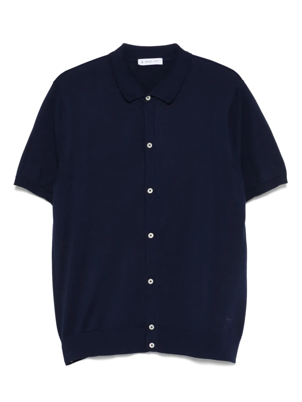 Manuel Ritz knitted cotton shirt | Blue | Image 1