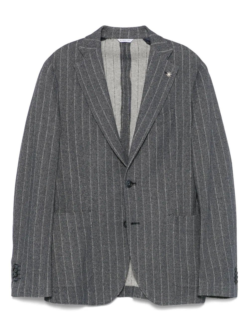 Manuel Ritz pinstripe blazer | Blue | Image 1