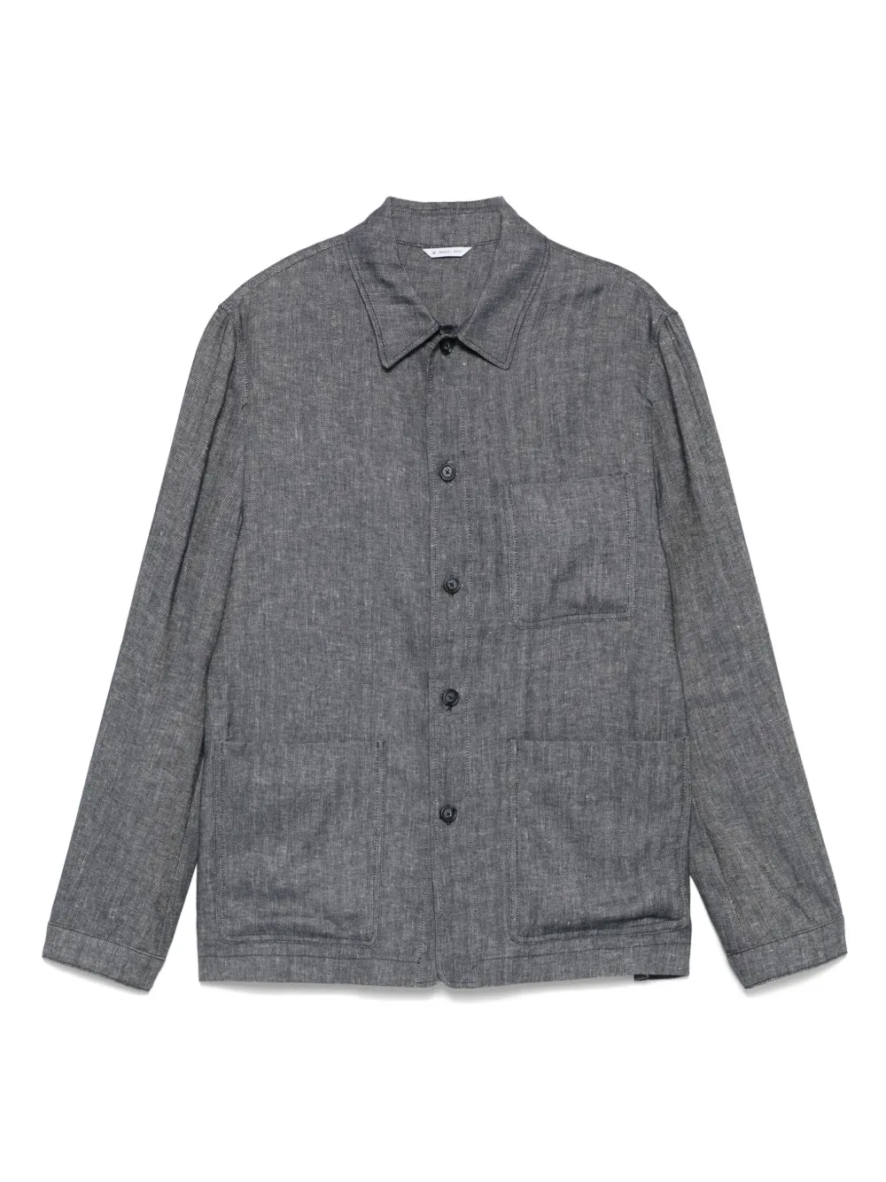 Manuel Ritz Hemdjacke mit Zickzackmuster | Blau | Image 1
