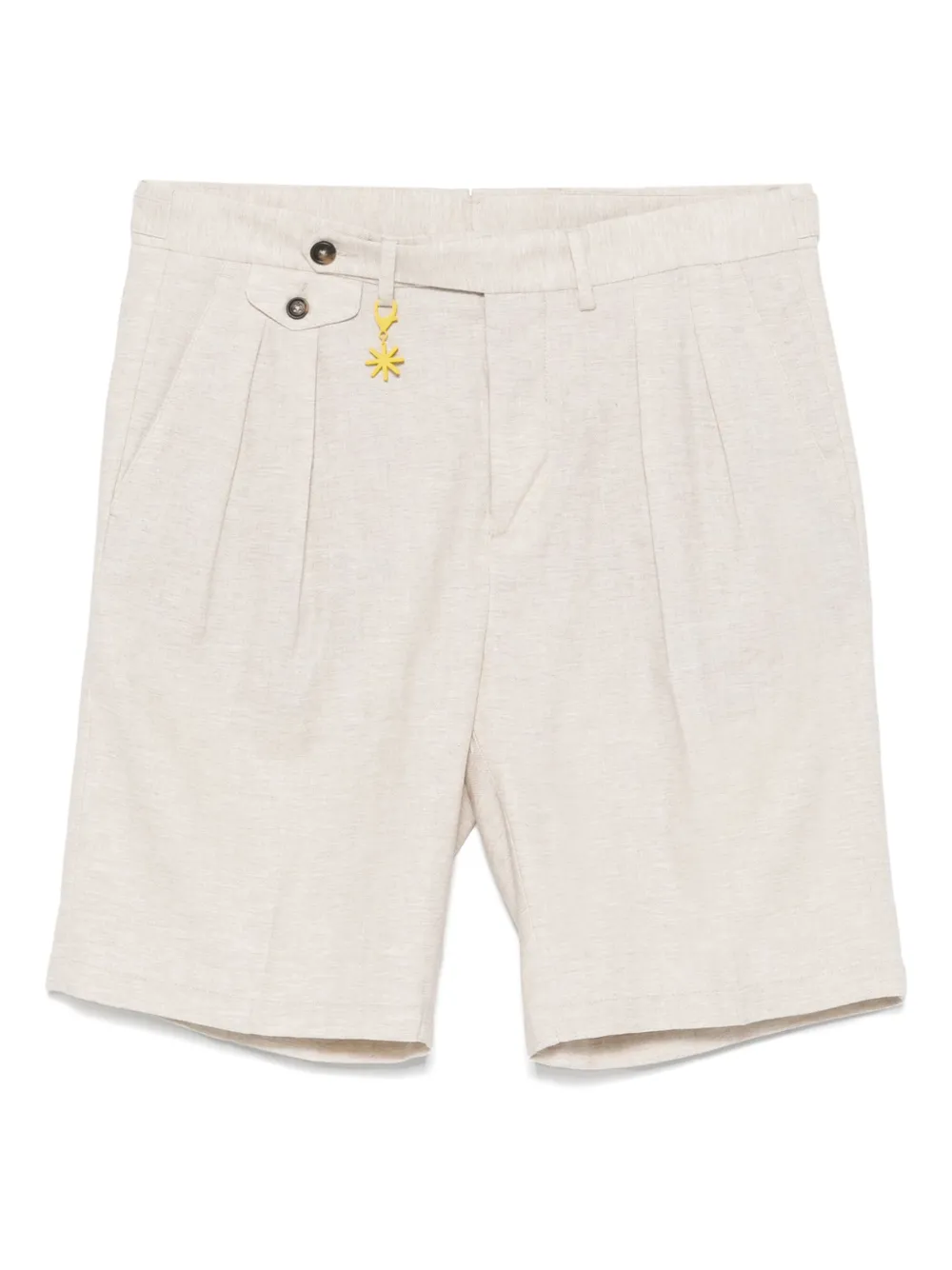Manuel Ritz logo-appliqué shorts | Neutrals | Image 1