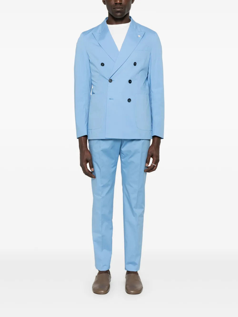 Manuel Ritz poplin suit | Double  Breasted Suits | Image 2