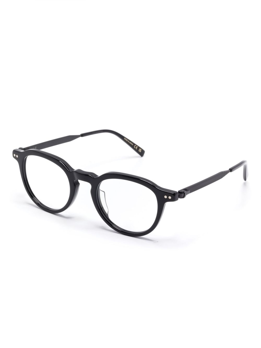 Dunhill pantos-frame glasses - Zwart