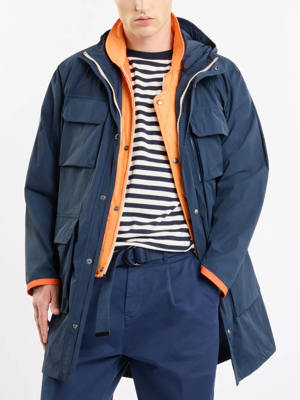 Fay Fisherman parka coat - Blauw