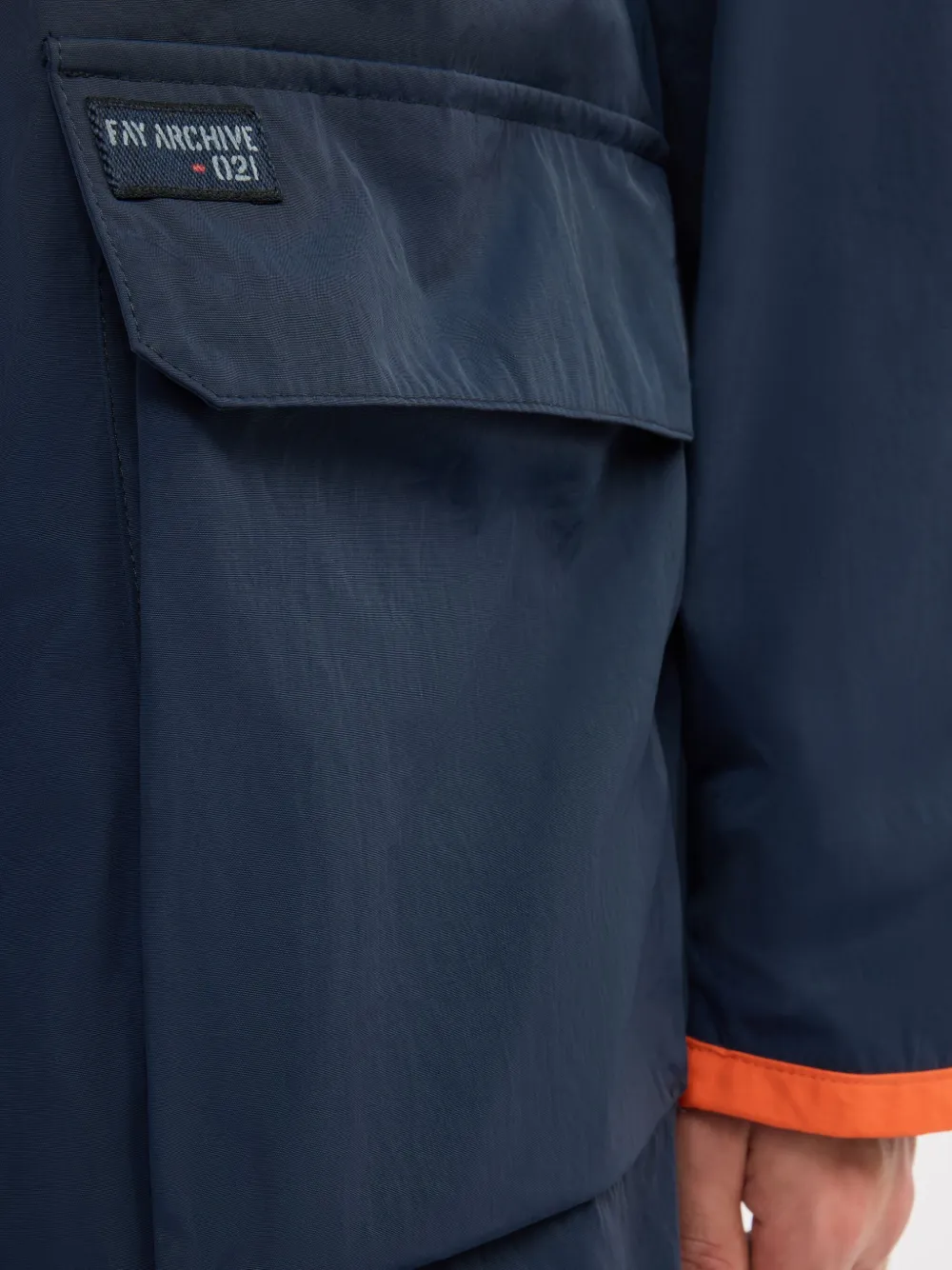 Fay Fisherman parka Blauw