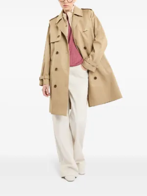 【関税&送料込】Fay Coats Beige Fay Virginia cotton twill trench coat for women