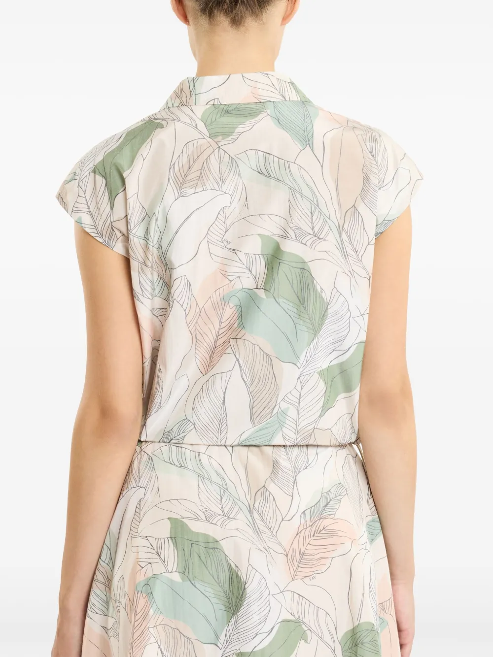 Fay Cropped blouse Beige