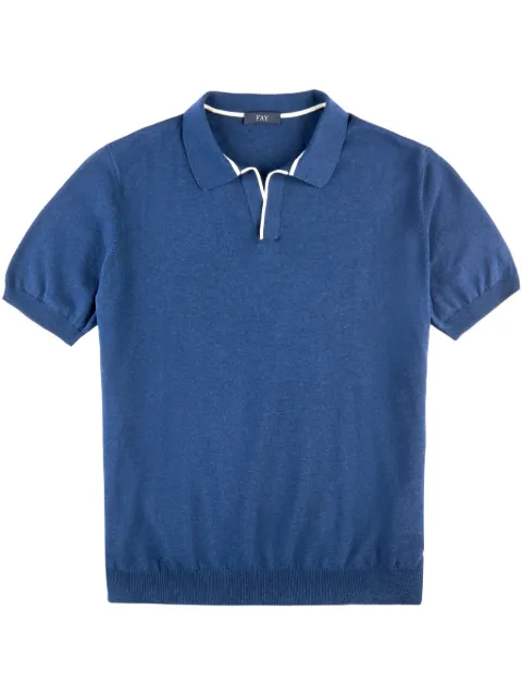 Fay trimmed polo shirt 