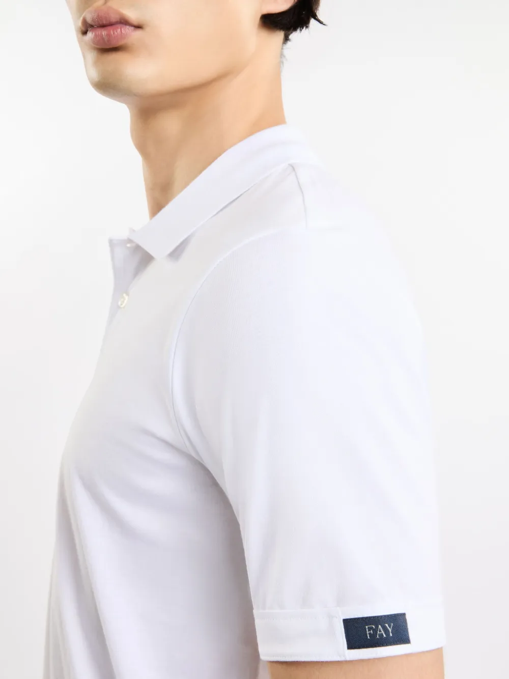 Fay Katoenen poloshirt Wit