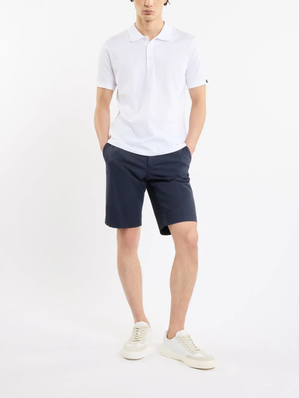 Fay Katoenen poloshirt Wit