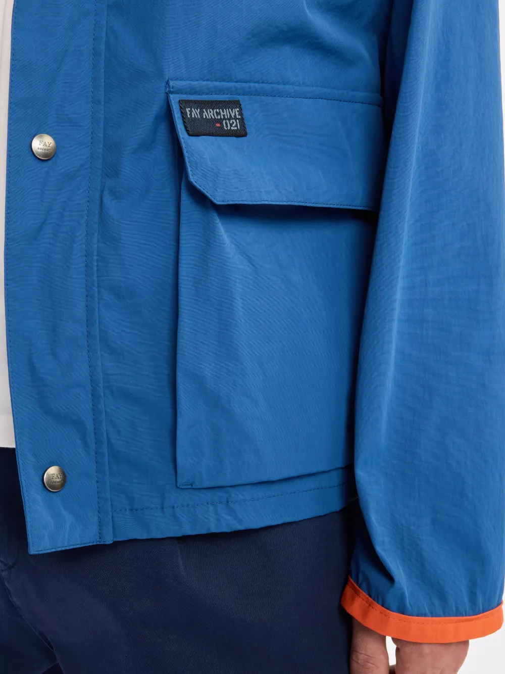 Fay Fisherman windjack Blauw