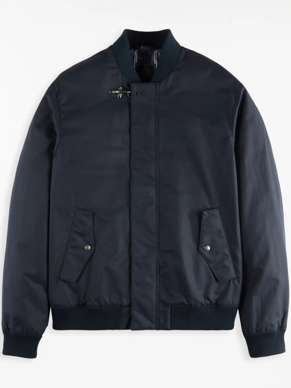 Fay hook-fastening bomber jacket - Blu