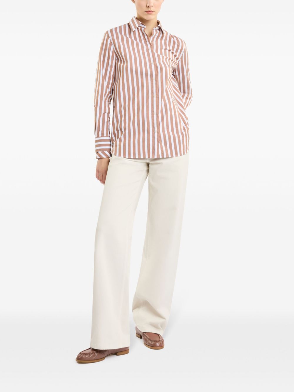 Fay striped shirt - Bruin