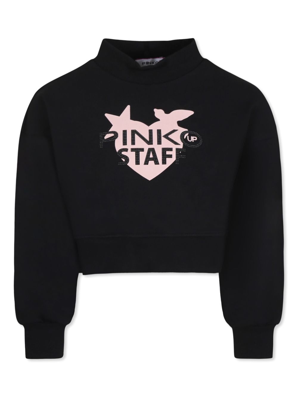 Pinko Kids logo-print sweatshirt - Black