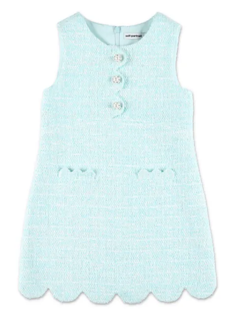 Self-Portrait Kids bouclé dress