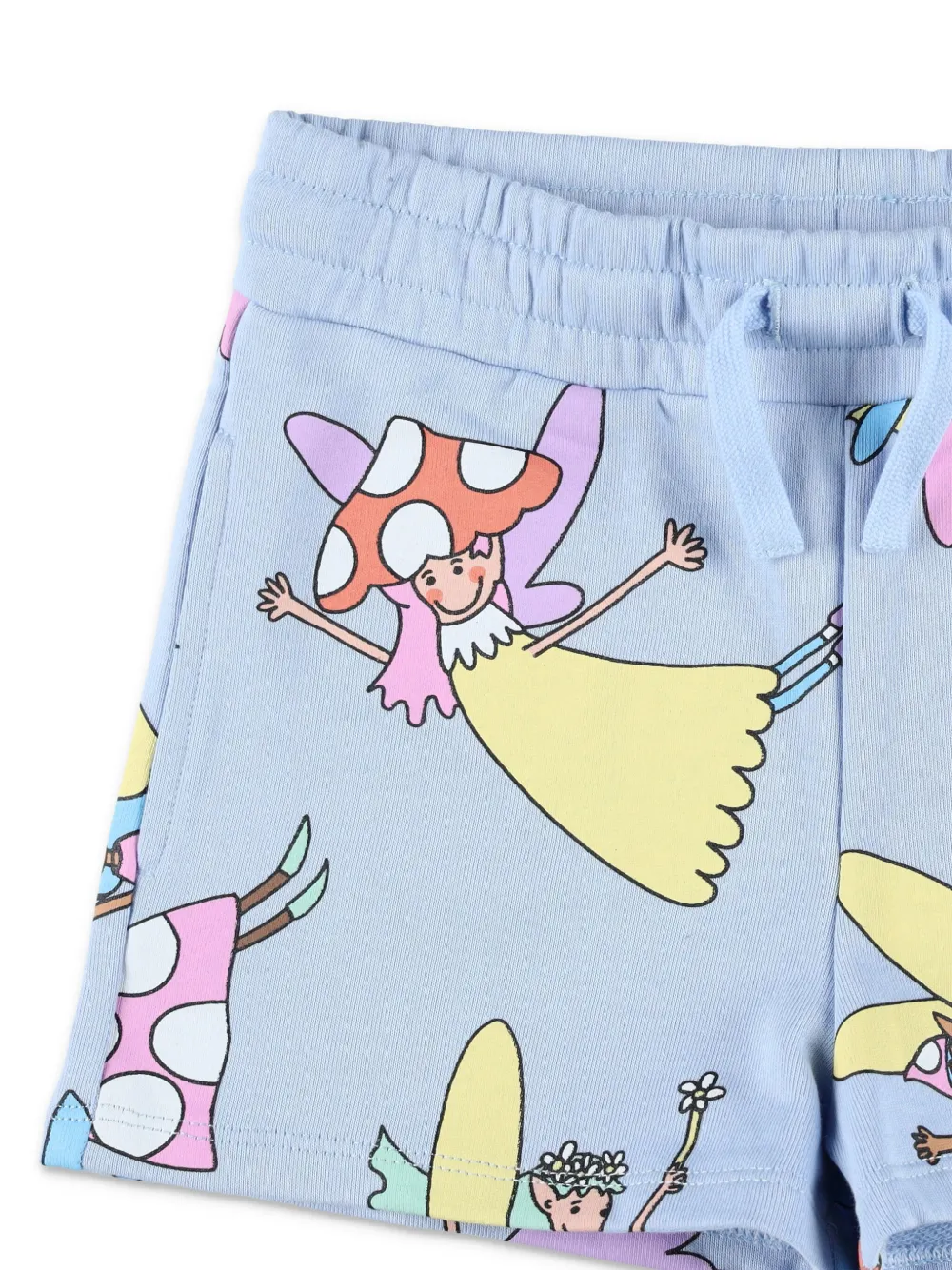 Stella McCartney Kids Shorts met print Blauw
