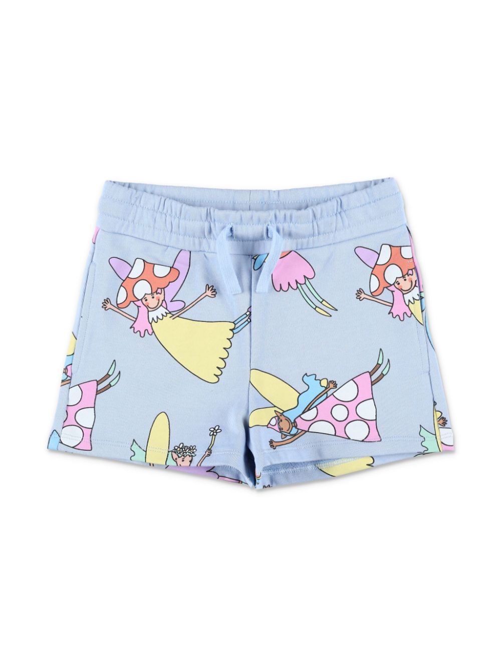 Stella McCartney Kids Shorts met print Blauw