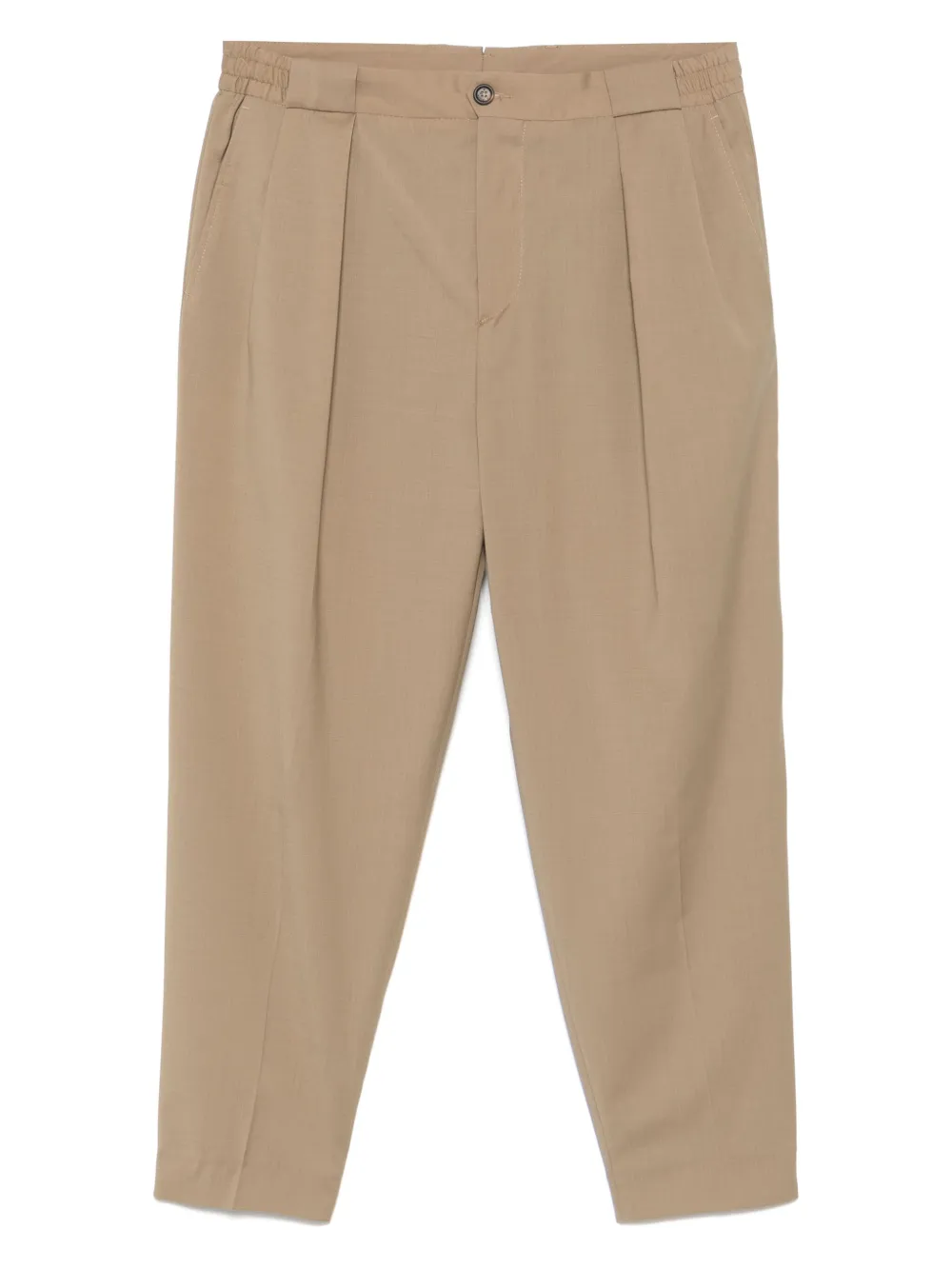 Manuel Ritz logo-appliqué trousers | Neutrals | Image 1