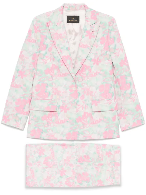 Tailleur à fleurs imprimées - Manuel Ritz - Modalova
