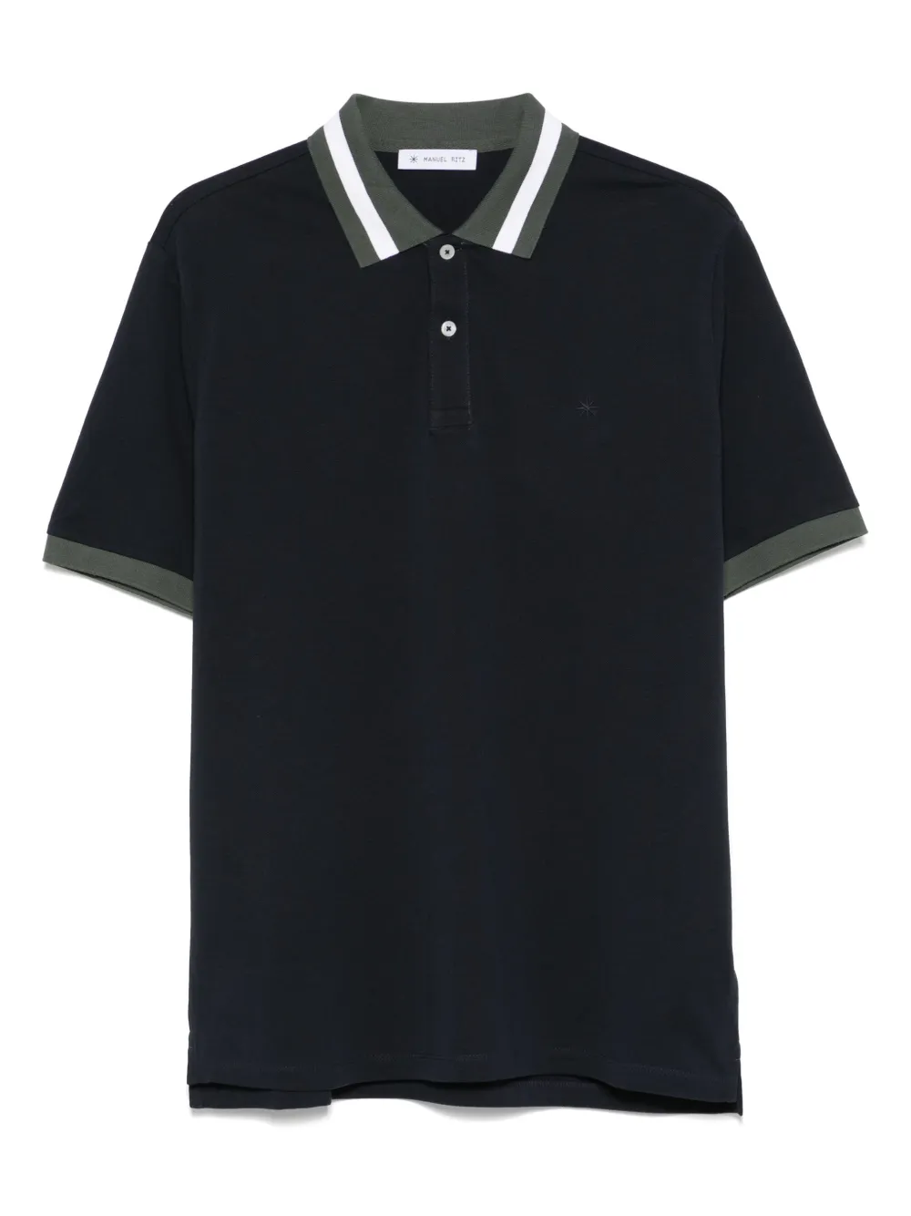 Manuel Ritz logo-embroidered polo shirt | Blue | Image 1