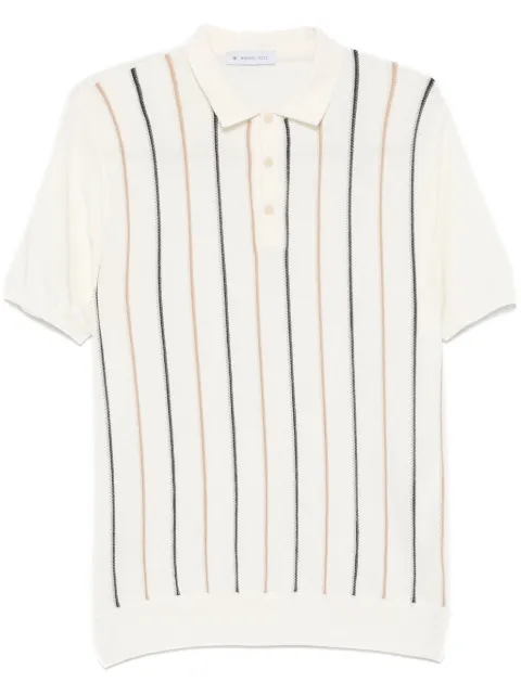 Manuel Ritz striped polo shirt