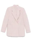 Manuel Ritz double-breasted striped blazer - Pink