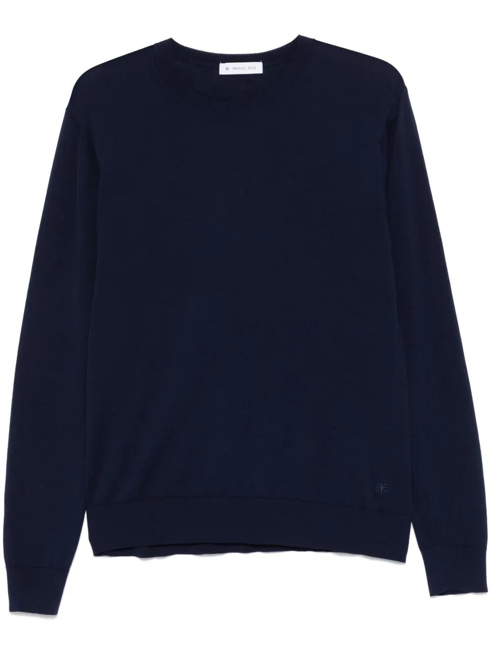 fine-knit sweatshirt