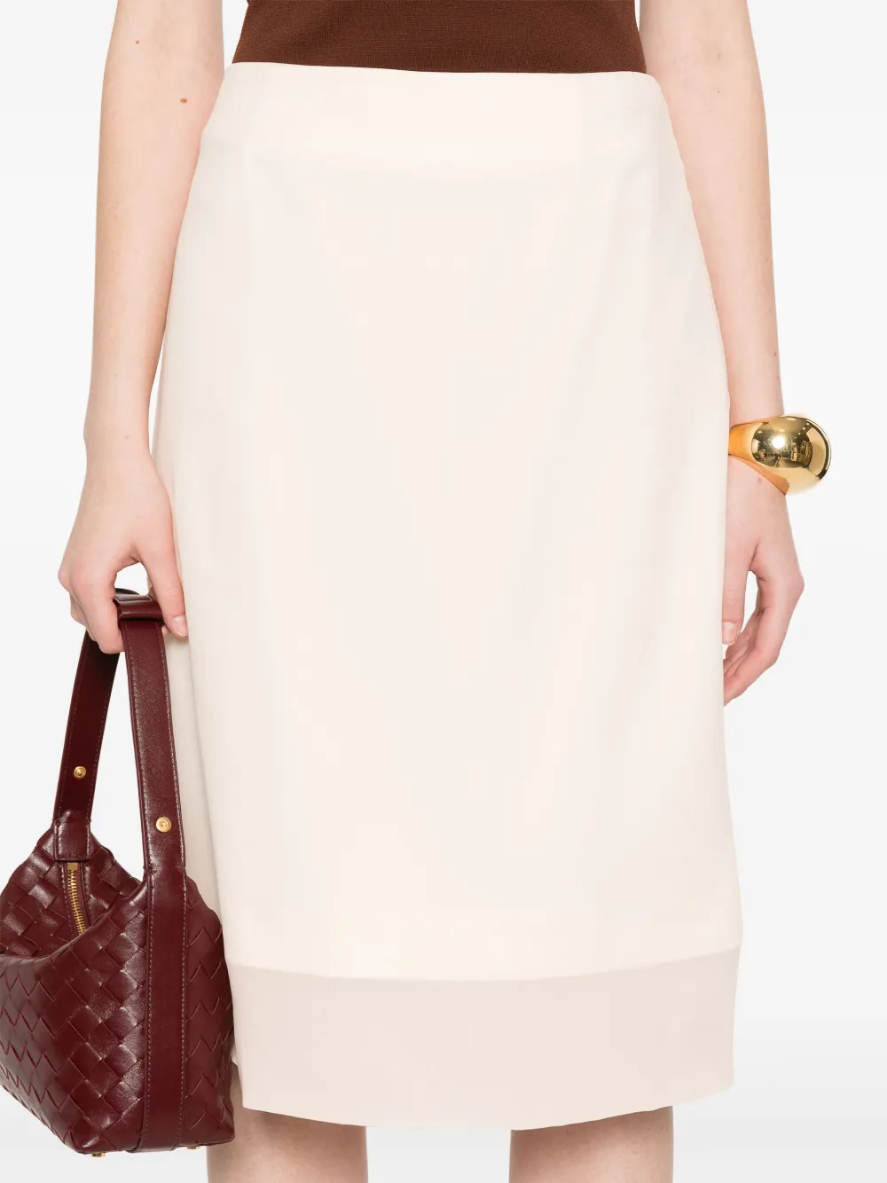 Manuel Ritz Georgette Midi Skirt