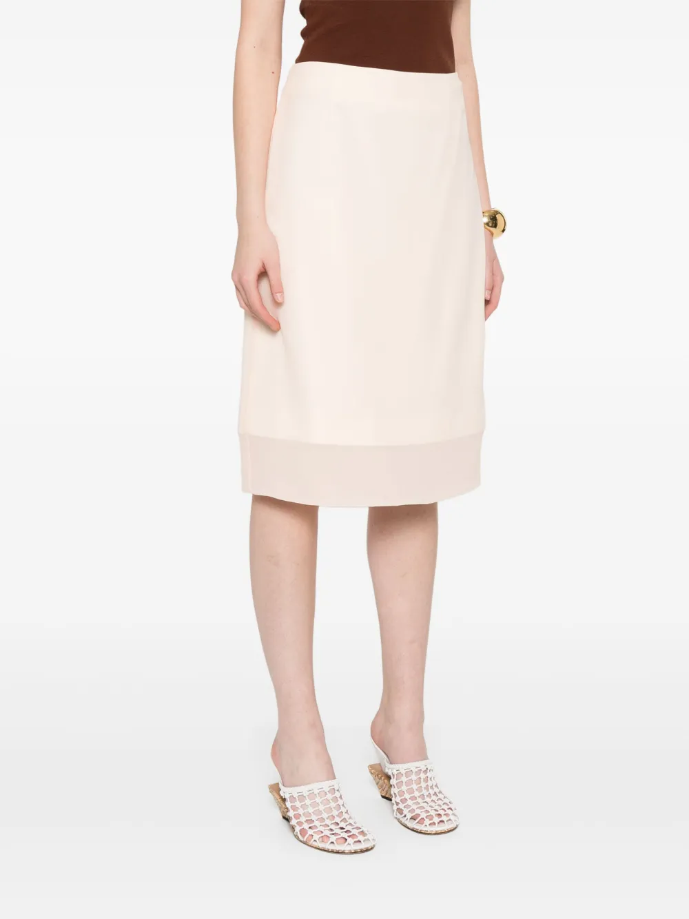 Manuel Ritz Georgette Midi Skirt