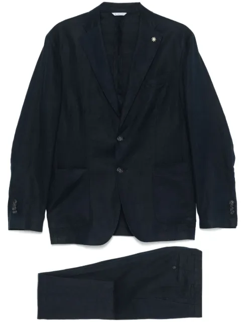 Manuel Ritz linen single-breasted suit 