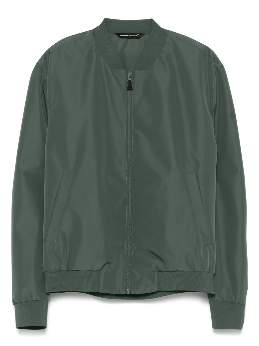 logo-rubberised bomber jacket