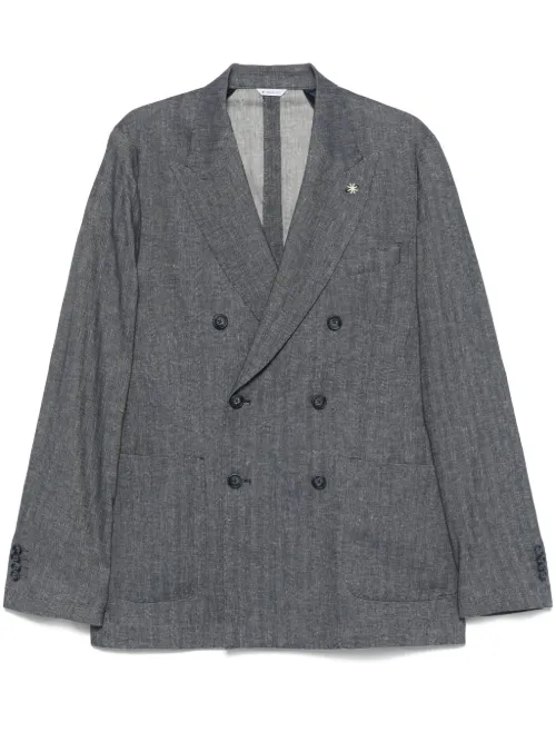 Blazer à boutonnière croisée - Manuel Ritz - Modalova
