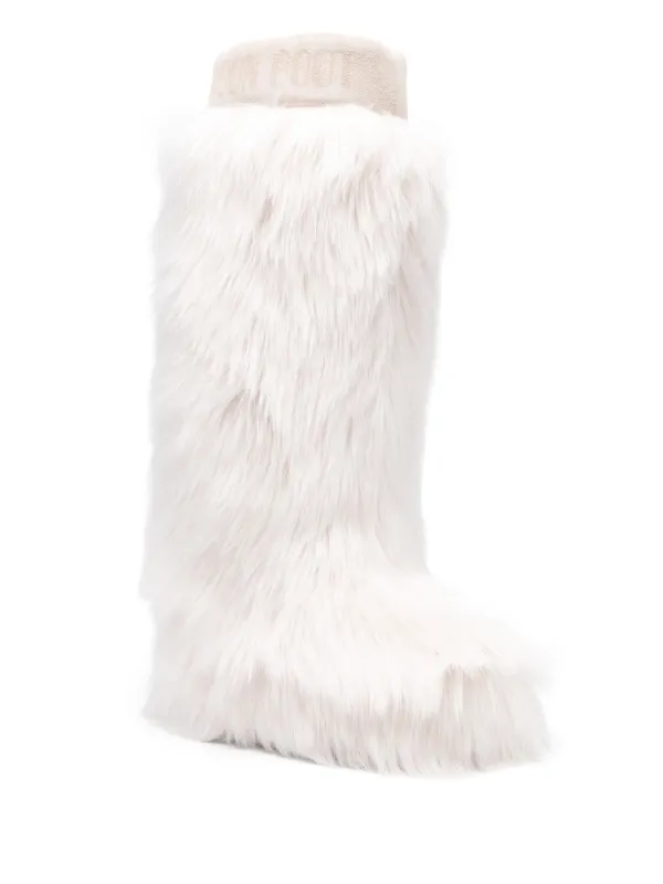 MOON BOOT アイコンイエティラウントトゥフツ 1409600 J001 Moon Boot Icon Yeti Boots | Neutrals | FARFETCH
