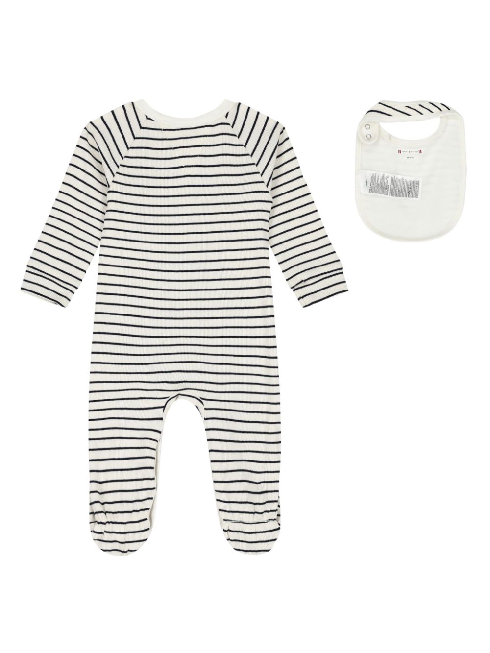 Tommy Hilfiger Junior striped babygrow gift set - White