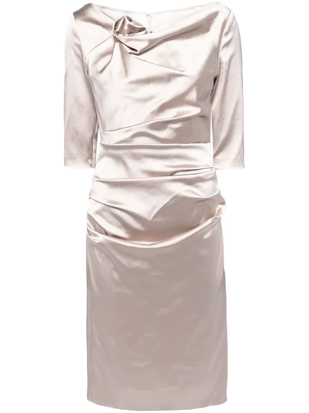 draped detailing dress