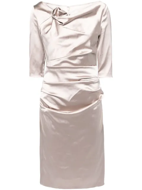 Talbot Runhof draped detailing dress OS0150011200A - 0