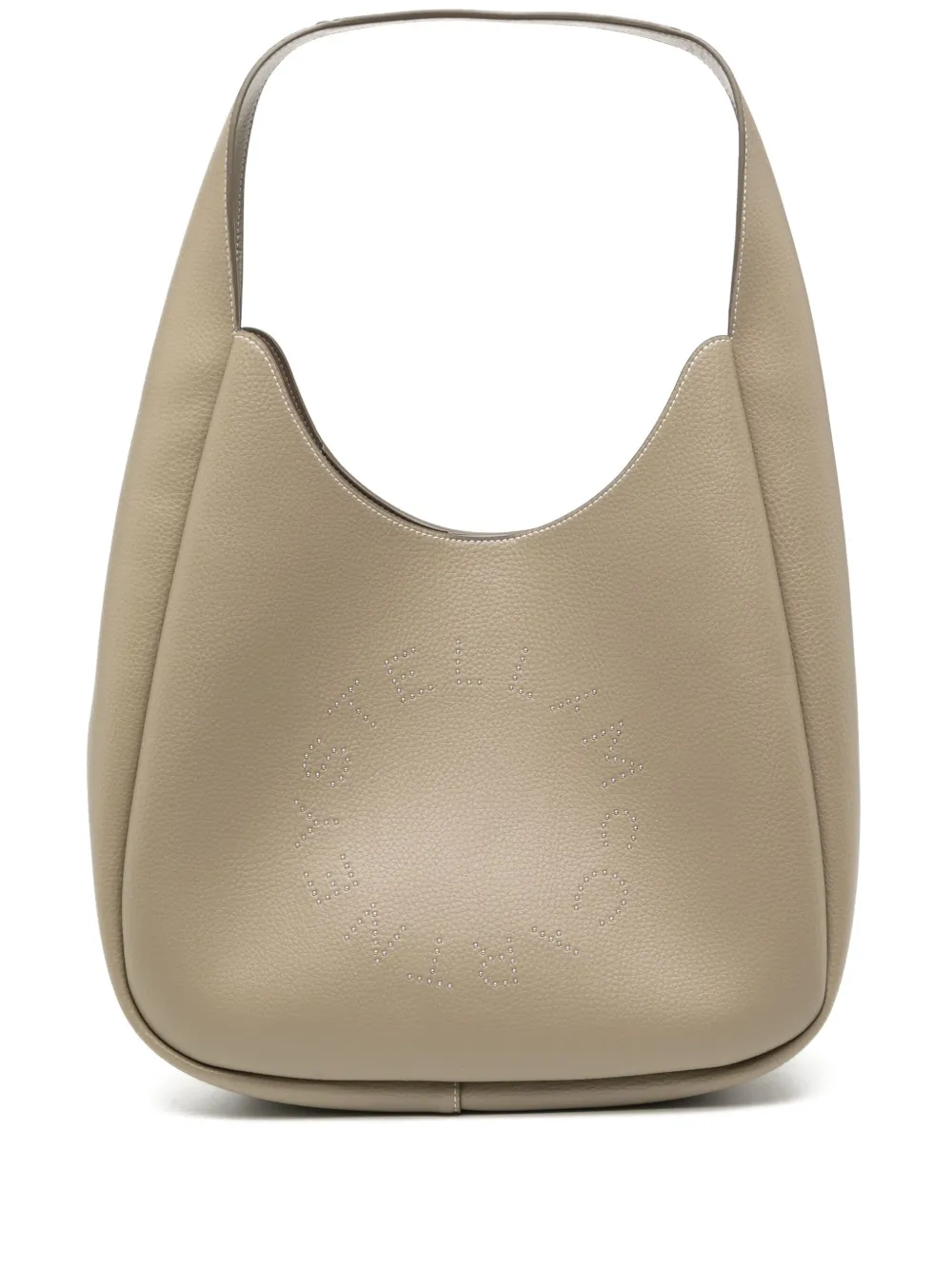 Stella Mccartney Logo Hobo Tote Bag In Neutrals