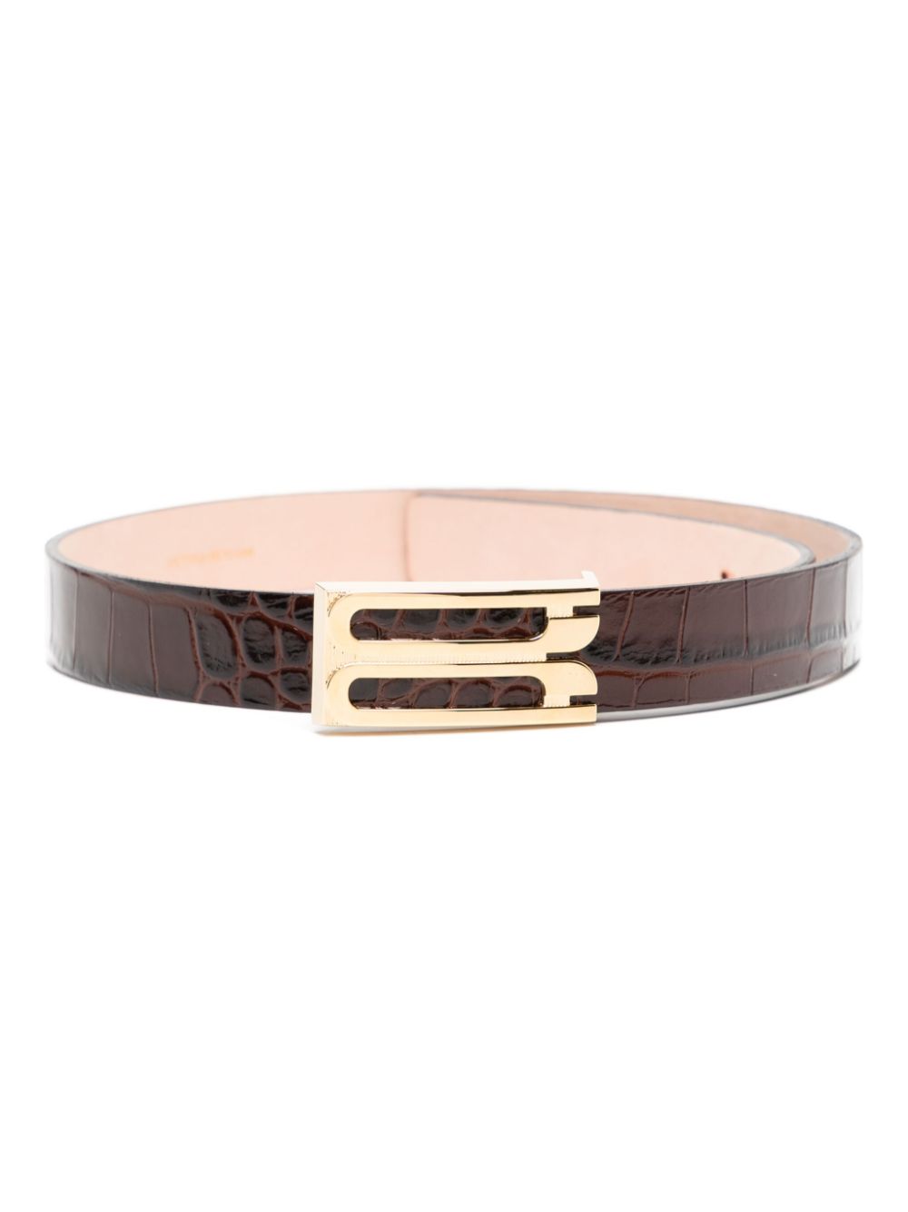 Victoria Beckham Jumbo Frame belt - Brown