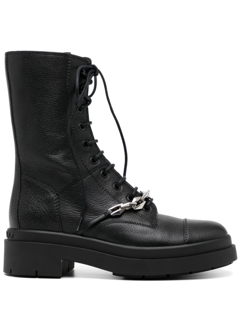 Jimmy Choo Nari combat boots Black