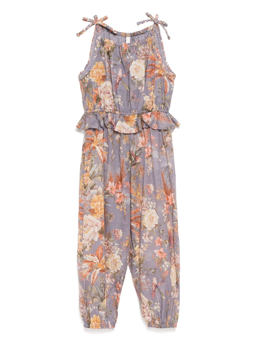 Zimmermann Kids' All-over Floral Jumpsuit In Multi