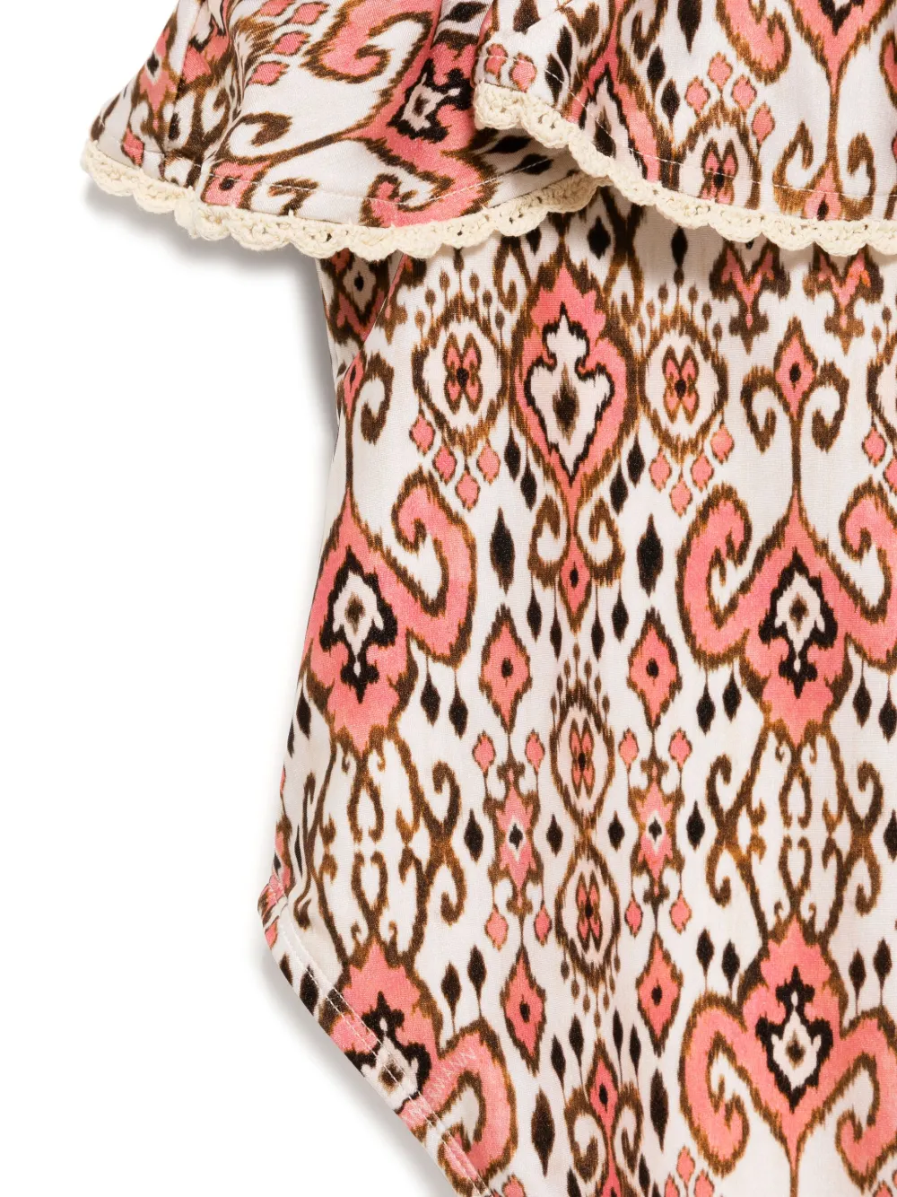 ZIMMERMANN Kids Zwembroek met franje Beige