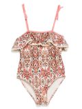 ZIMMERMANN Kids trim frill swimwear - Neutrals