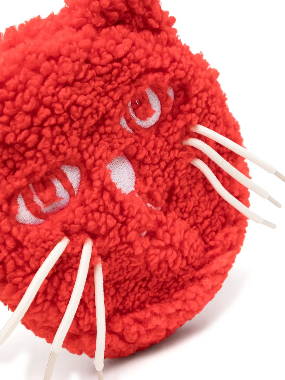 Mini Rodini Mr Cat Mini Bag In Red