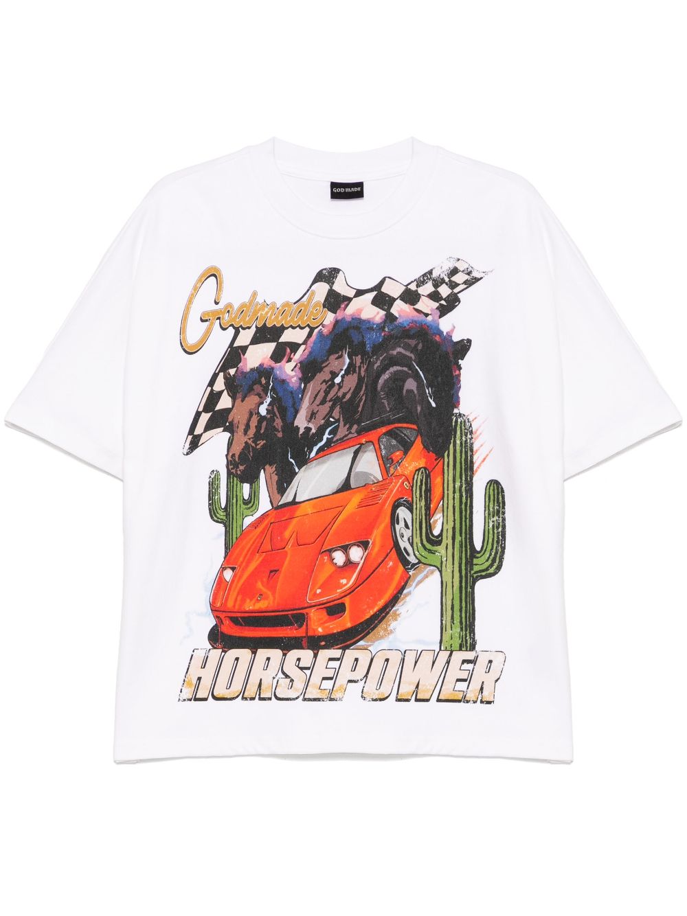 GODMADE Horsepower T-shirt - White