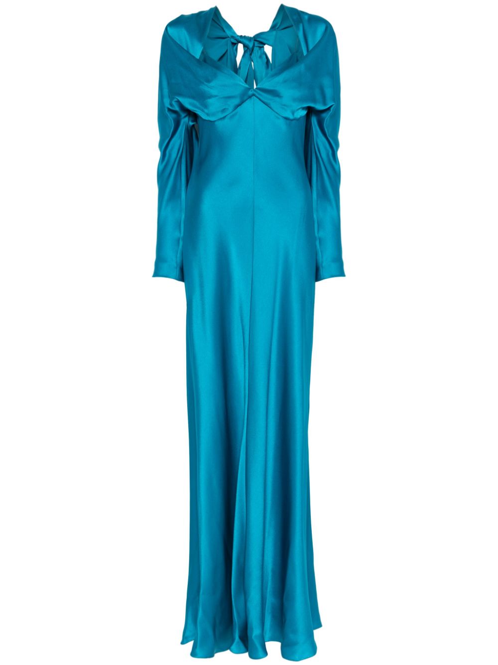 satin maxi dress