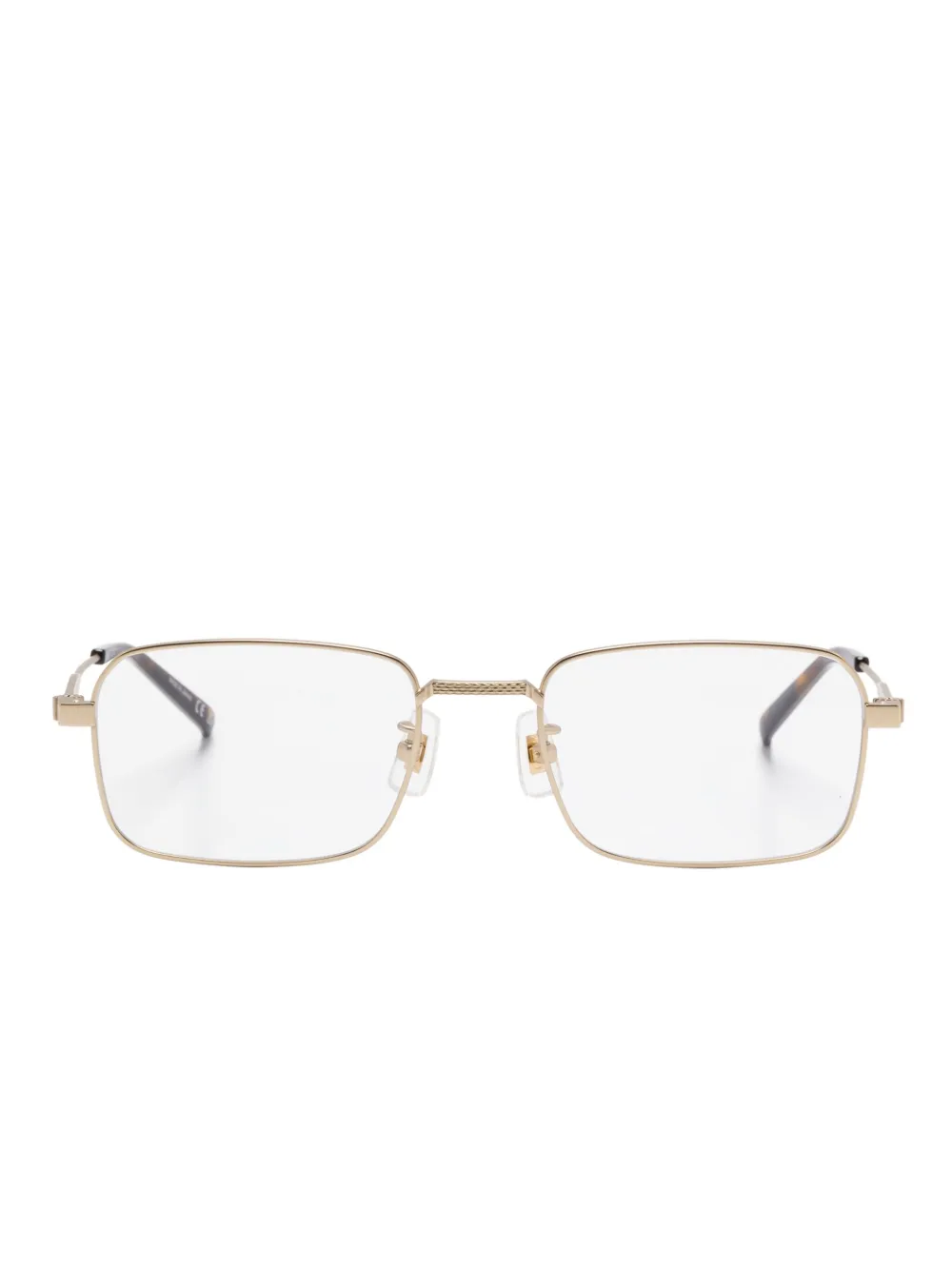 Dunhill rectangle-frame glasses - Or